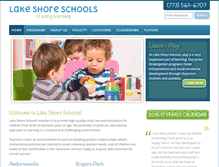 Tablet Screenshot of lakeshoreschoolschicago.com